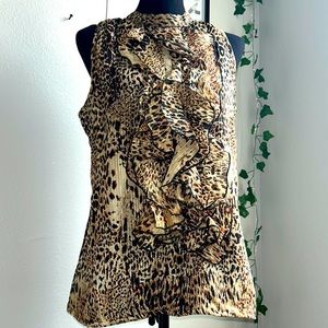Fire Los Angeles Animal Print Top